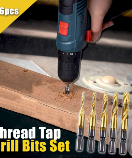 Thread Tap Drill Bits Set (3/6pcs)