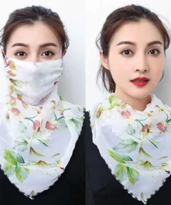 Woman Lightweight Sun Protection Silk Scarf