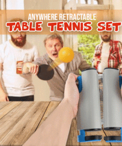 Anywhere Retractable Table Tennis Set