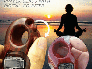 Portable Rotating Prayer Beads With Digital Counter