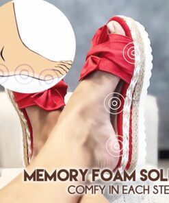 Sandal Platform Wanita Bow-simpul