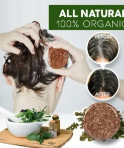 Alternative view of Organic Darkening Shampoo Bar