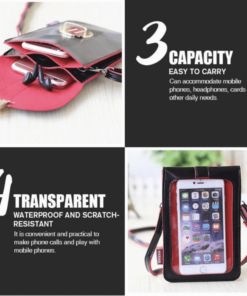 टच स्क्रीन आसान कैरी फोन पर्स