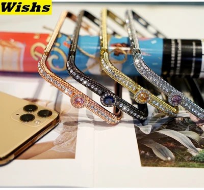 2020 Newest Crystal bling Anti-fall Border Case for iPhone