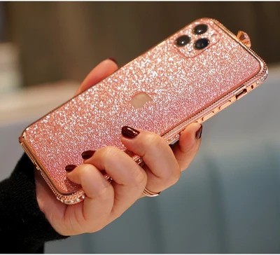 2020 Newest Crystal bling Anti-fall Border Case for iPhone