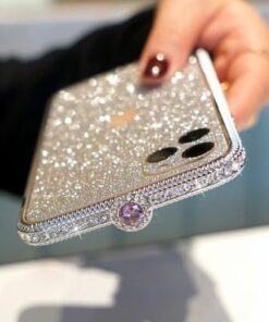 2020 Newest Crystal bling Anti-fall Border Case for iPhone