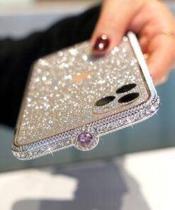 2020 Newest Crystal bling Anti-fall Border Case for iPhone