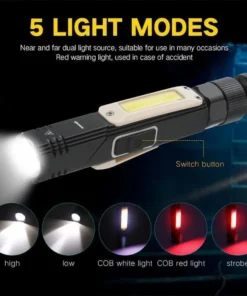 Multifunctional 360-degree Magnet Anti-fall Flashlight