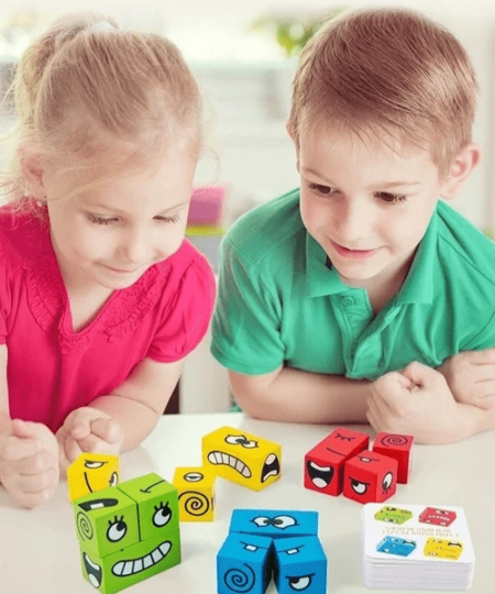 (50% DI SCONTO)Thinking Training Children Face-Changing Rubik's Cube