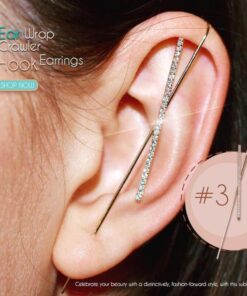 (50 % RABAT) Øreringe med kravlekroge til ører