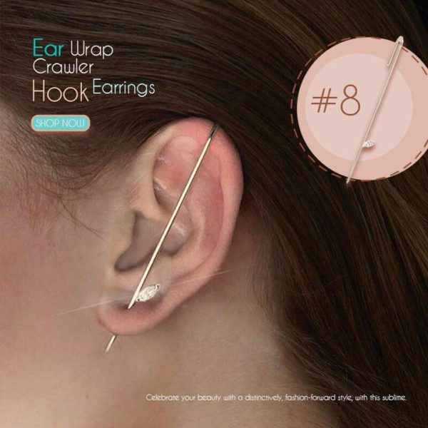 (50% KORTING) Ear Wrap Crawler Hook Earrings