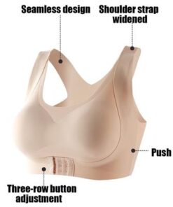 Seamless nga Front Buckle Support Bra