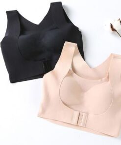 Seamless Front Buckle Support Bra