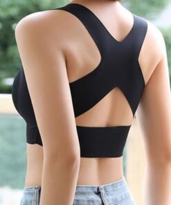 Seamless Front Buckle Support Bra