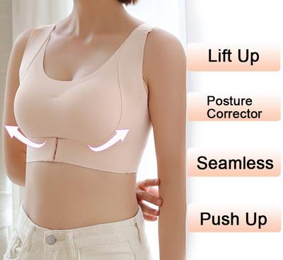 Seamless Front Buckle Support Bra