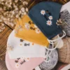 Bee Kind Hand Embroidery Natural Linen FaceMask