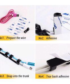 Finisher Wire Clamp, Transparent / 20pcs or 60pcs