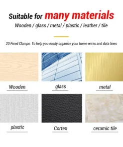 Finisher Wire Clamp, Transparent / 20pcs or 60pcs