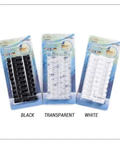 Finisher Wire Clamp, Transparent / 20pcs or 60pcs