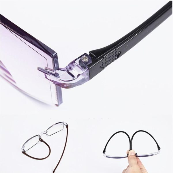 FoldFlat™ safirne naočale za čitanje daleko i blizu dvostruke namjene