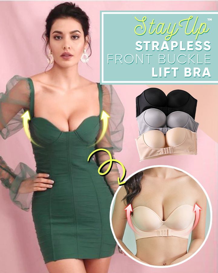 StayUp™ Strapless Front Buckle Lift Bra, Support for a perkier look with  deeper cleavage while staying completely hidden under any outfit 😍😍💗💗  GET YOURS NOW 🎗️🎗️ GET YOURS