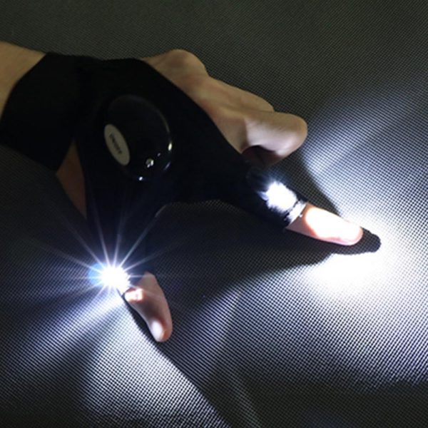 Rękawiczki LED Z Wodoodpornymi Światłami