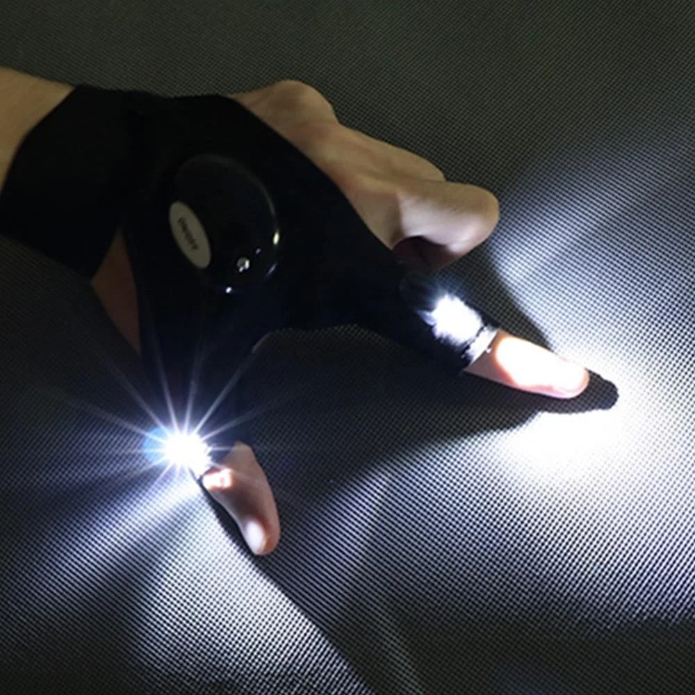 LED Gloves With Waterproof Lights