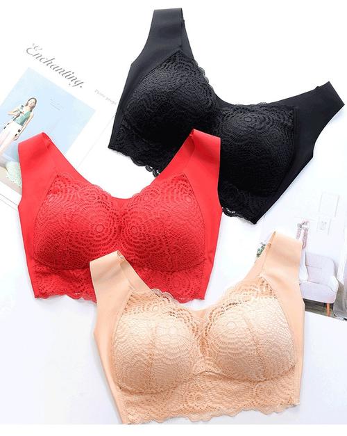 Aire Ultimate Lift Stretch Full-Figure Seamless Lace Cut-Out Bra