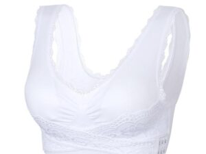 Adjustable Front Strap Push-Up Lace Bra