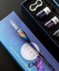 Majestic Crystal Glass Pen Handcrafted