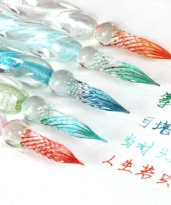 Majestic Crystal Glass Pen Handcrafted