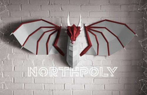 Geometric 3D three-dimensional gold foil model constitutes DIY handmade creative wall hanging