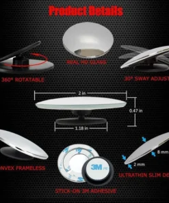 Blind Spot Removal Mirror (2pcs)