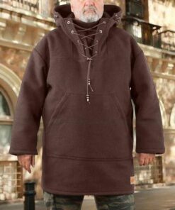 Anorak utomhusjacka i ull för män
