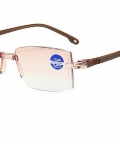 FoldFlat Sapphire High Hardness Anti-Blue Progressive Far And Near Dual-Use Reading Glasses