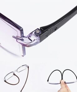 FoldFlat Sapphire High Hardness Anti-Blue Progressive Far And Near Dual-Use Reading Glasses