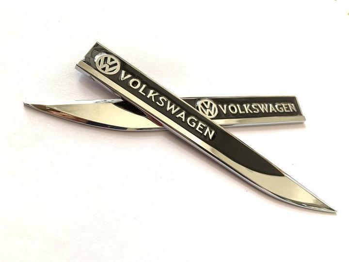 Leaf Metal Car Sticker(2PCS)