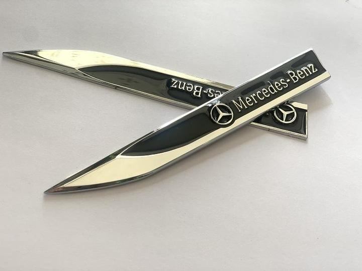 Leaf Metal Car Sticker(2PCS)