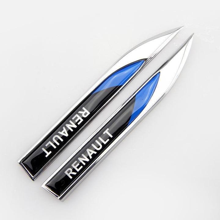 Leaf Metal Car Sticker(2PCS)