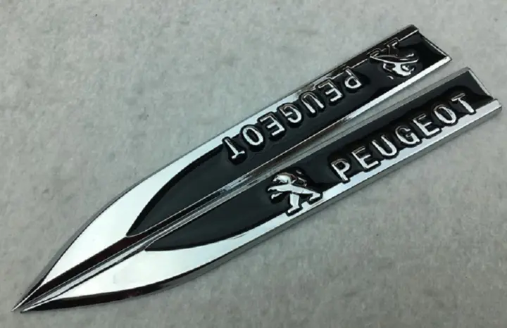 Leaf Metal Car Sticker(2PCS)