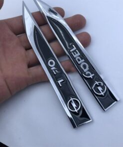 Leaf Metal Car Sticker(2PCS)
