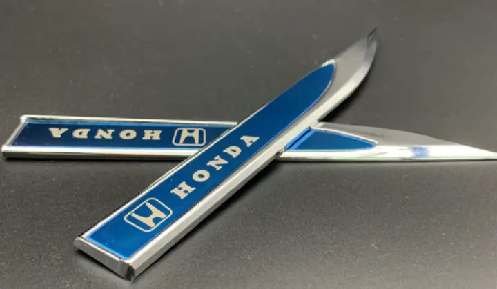 Leaf Metal Car Sticker(2PCS)