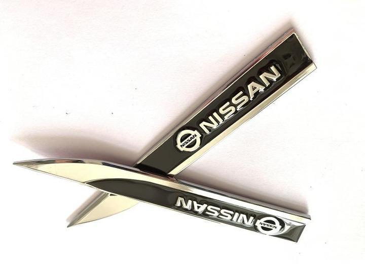 Leaf Metal Car Sticker(2PCS)