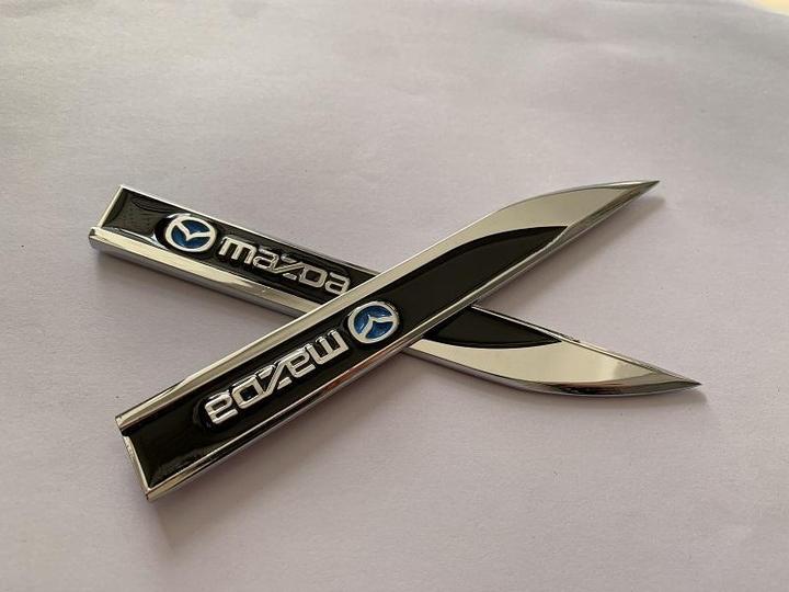 Leaf Metal Car Sticker(2PCS)