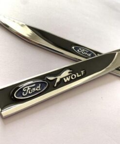 Leaf Metal Car Sticker(2PCS)