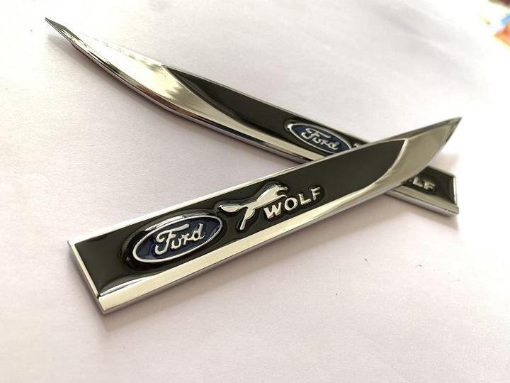 Leaf Metal Car Sticker(2PCS)