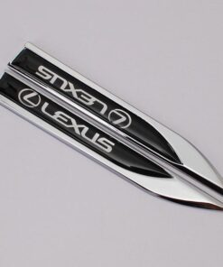 Leaf Metal Car Sticker(2PCS)
