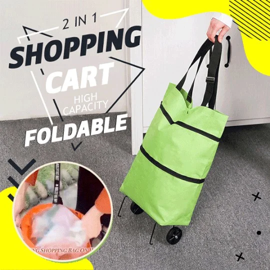 🔥Hot Sale🔥2 In 1 Foldable Shopping Cart(50% OFF)