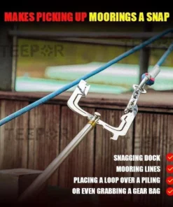 Teepor® - Multi-Purpose Dock Hook - Diamond shape + Rod