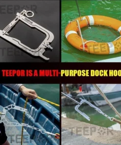Teepor® - Multi-Purpose Dock Hook - Diamond shape + Rod